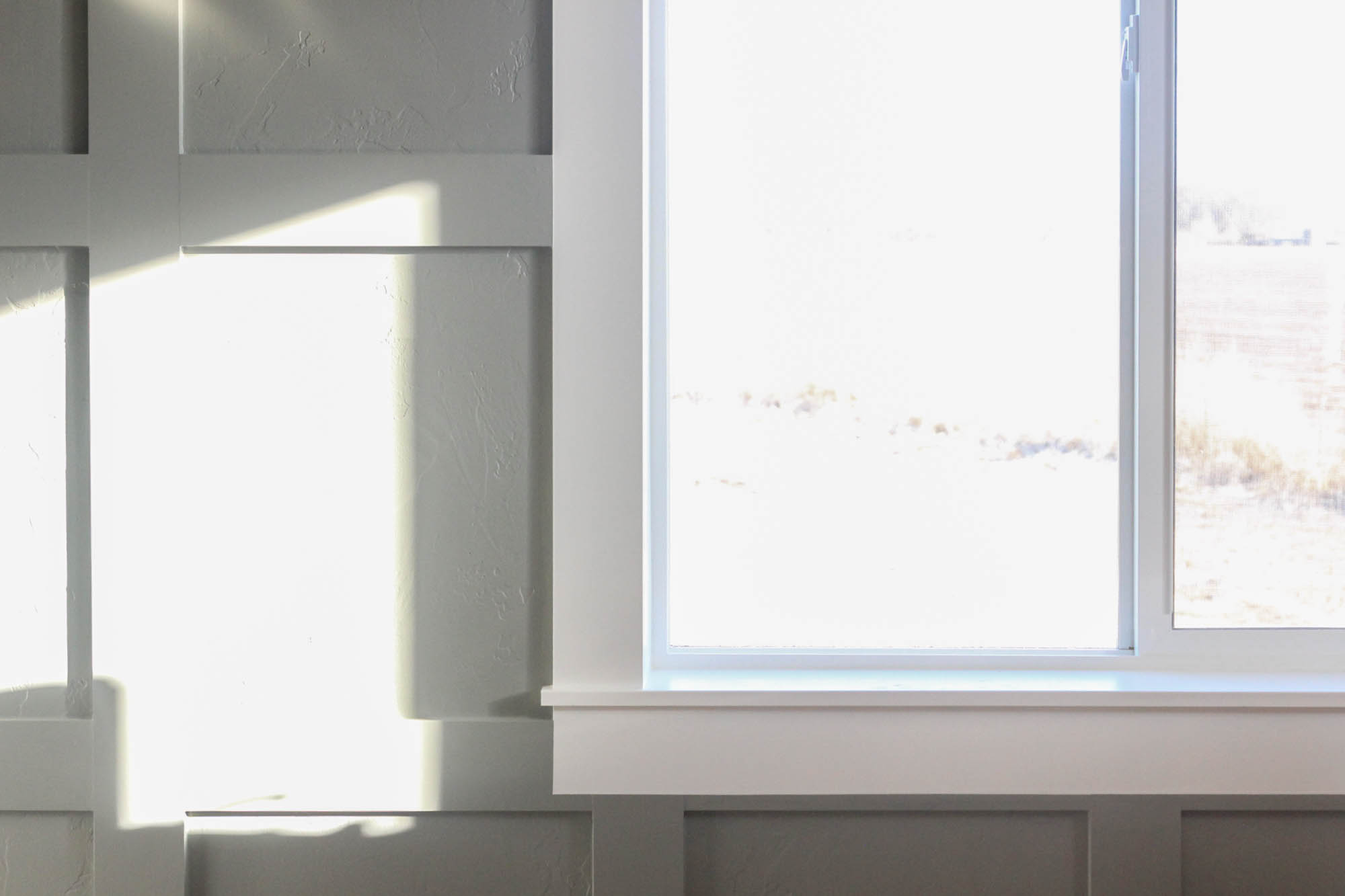 New Office Window Trim