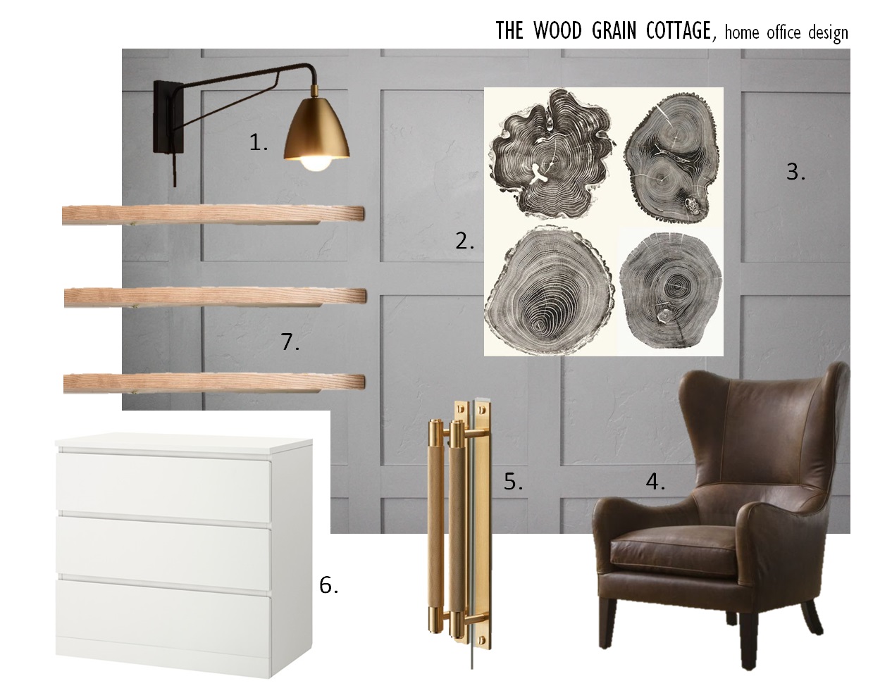 Home Office Mood Board & Design Plan