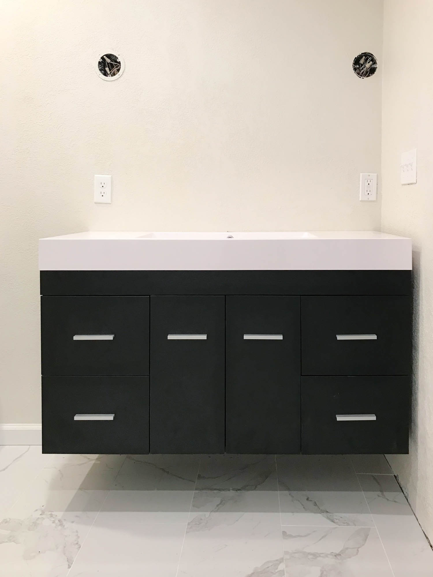 How We Installed Our Floating Vanity
