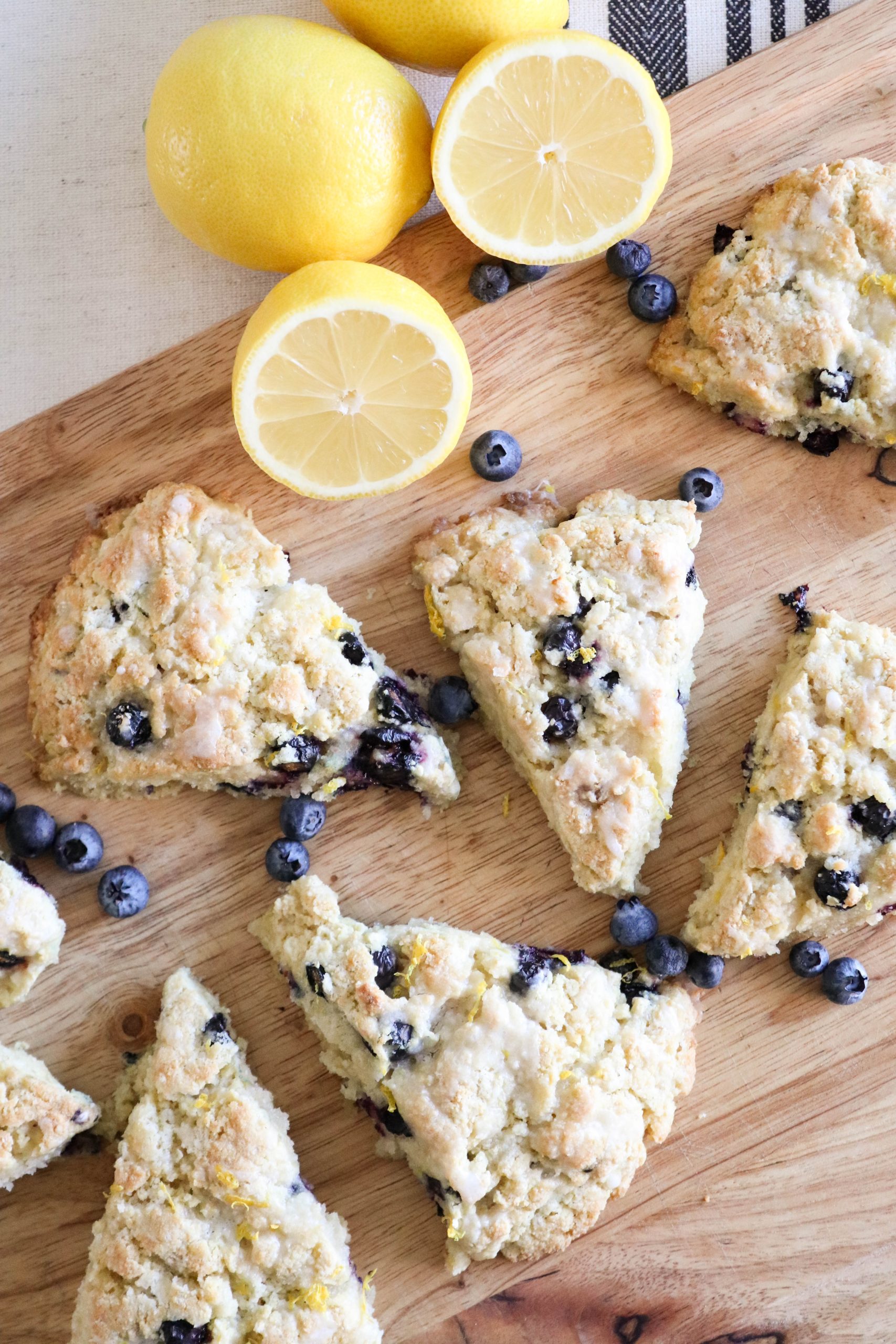Gluten Free Lemon Blueberry Scones