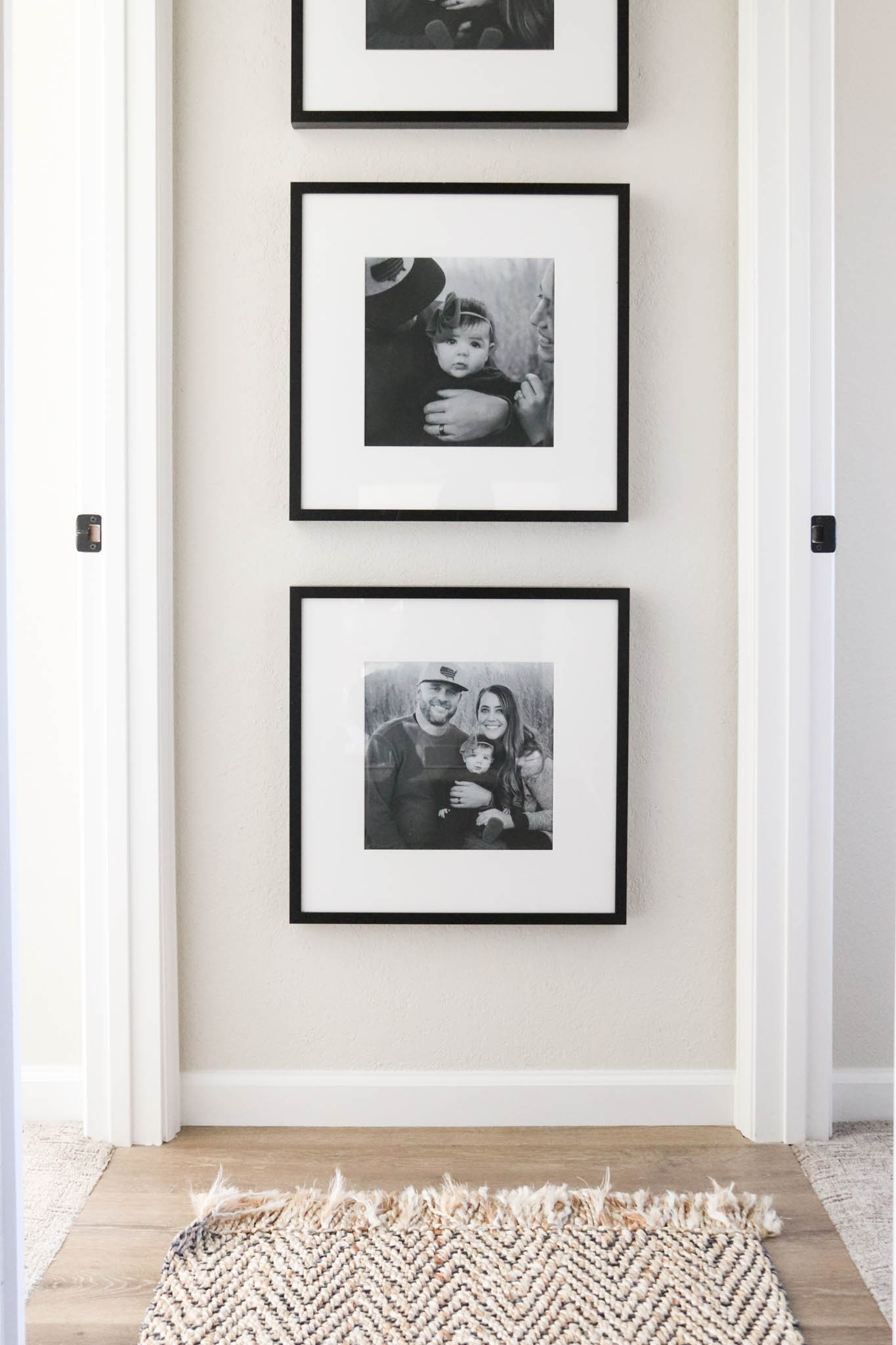 Family Pictures In The Hallway