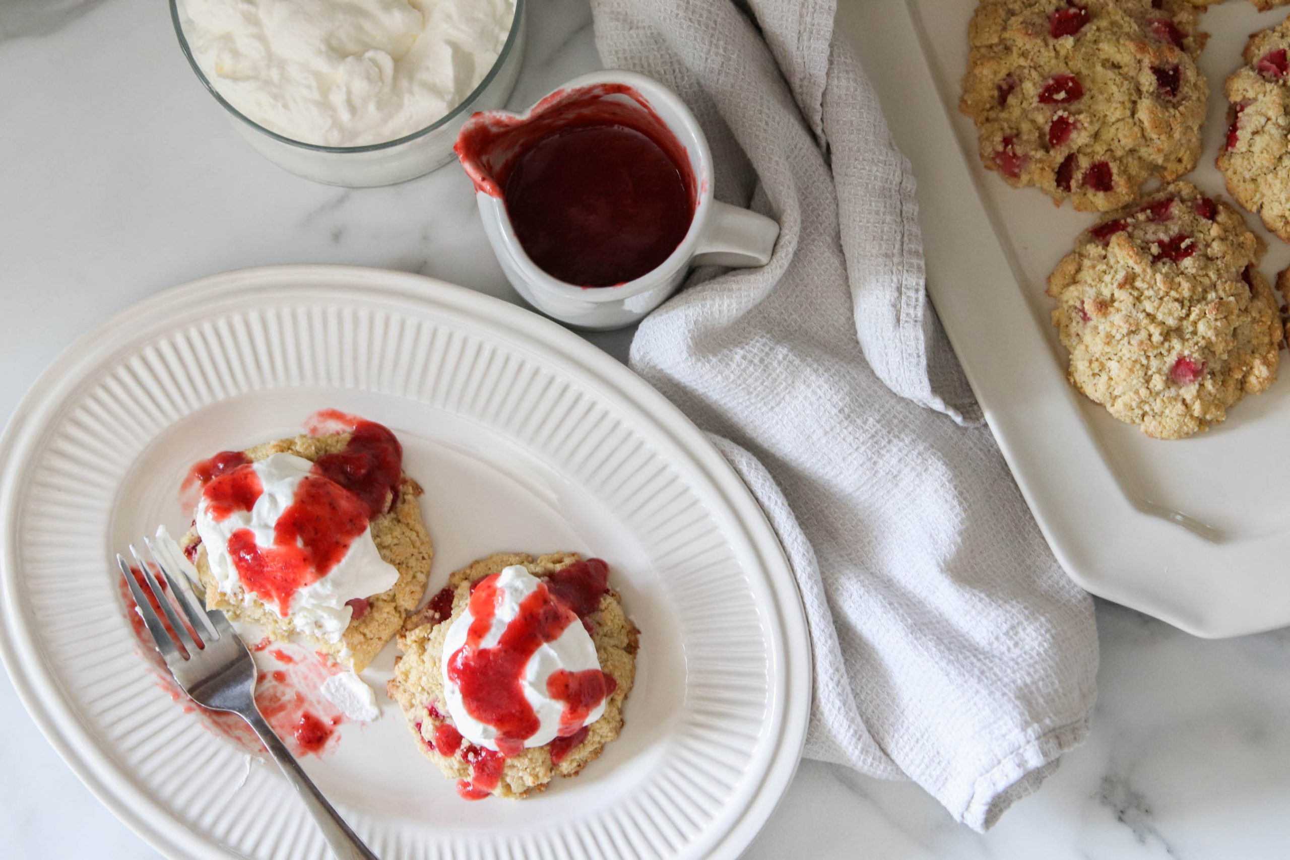 Gluten Free Strawberry Shortcake Scones